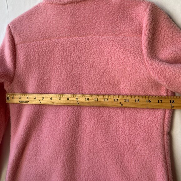 Vintage Talbots Pink Womens Jacket Coat Size Petite Small Full Zip Barbie Fleece - Picture 11 of 15